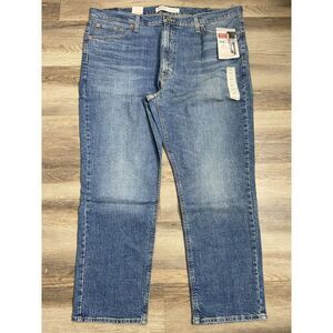 New Mens Signature Levi Strauss S67 Athletic Blue Jeans 42x30 Premium Flex